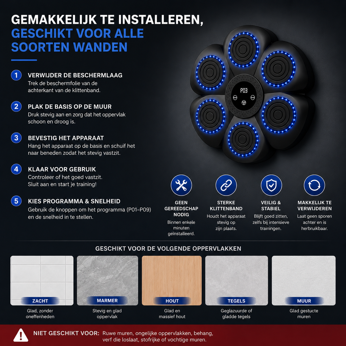 BoxPro™ Family Strike Pro-boksmachine voor het hele gezin
