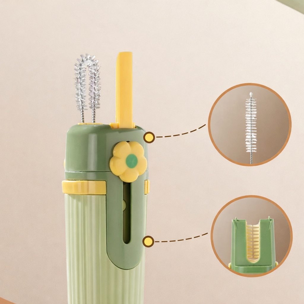Sanne- 5‑in‑1 Reinigingsborstelset voor Waterflessen Alles-in-één Schoonmaakpakket