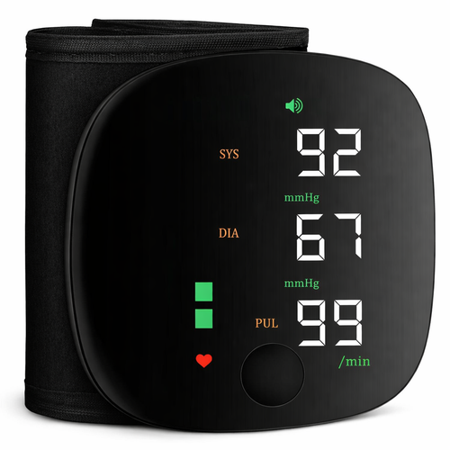 Mellando - Compacte  Polsbloeddrukmeter, Spraakfunctie, USB-C
