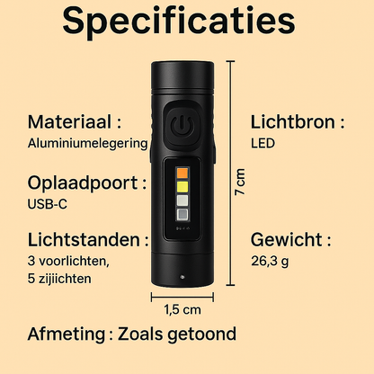 NovaLite Multifunctionele Pocketlamp
