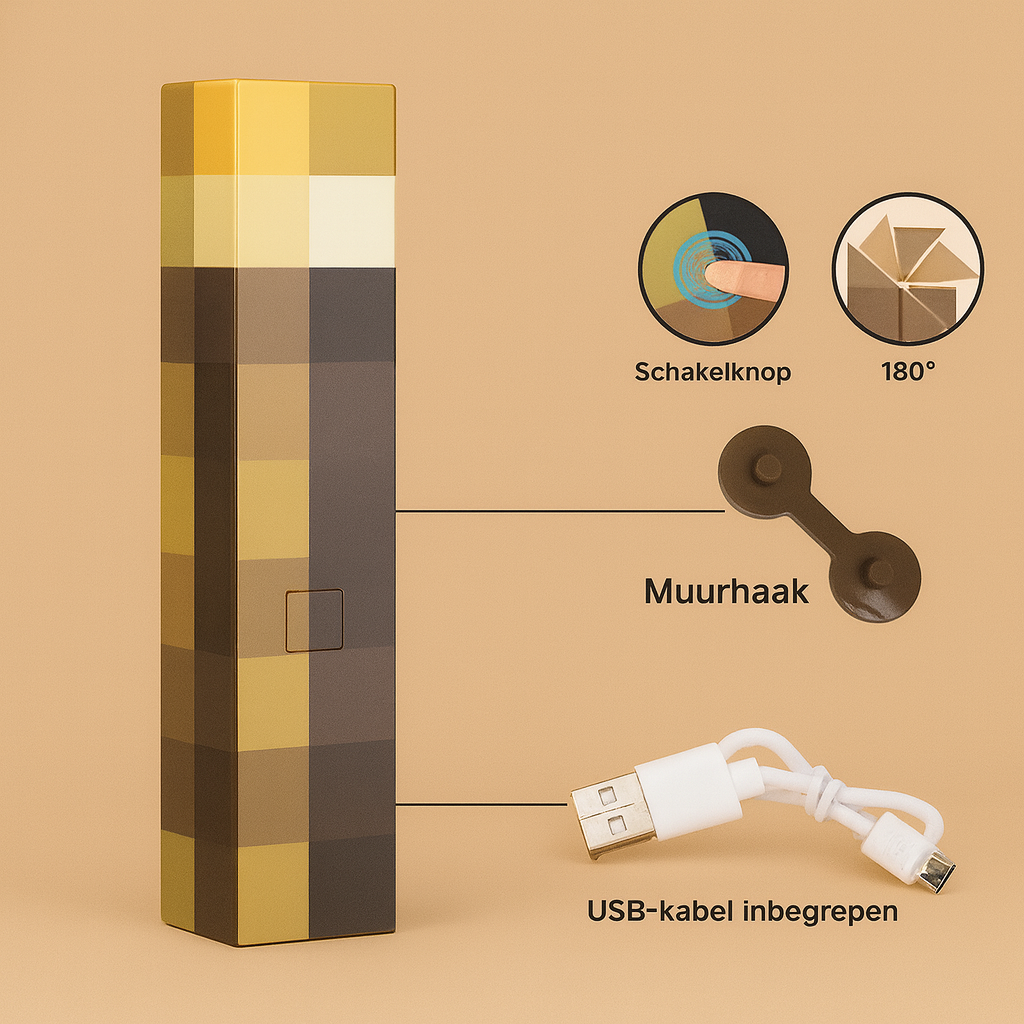 PixelTorch Avonturen Fakkel