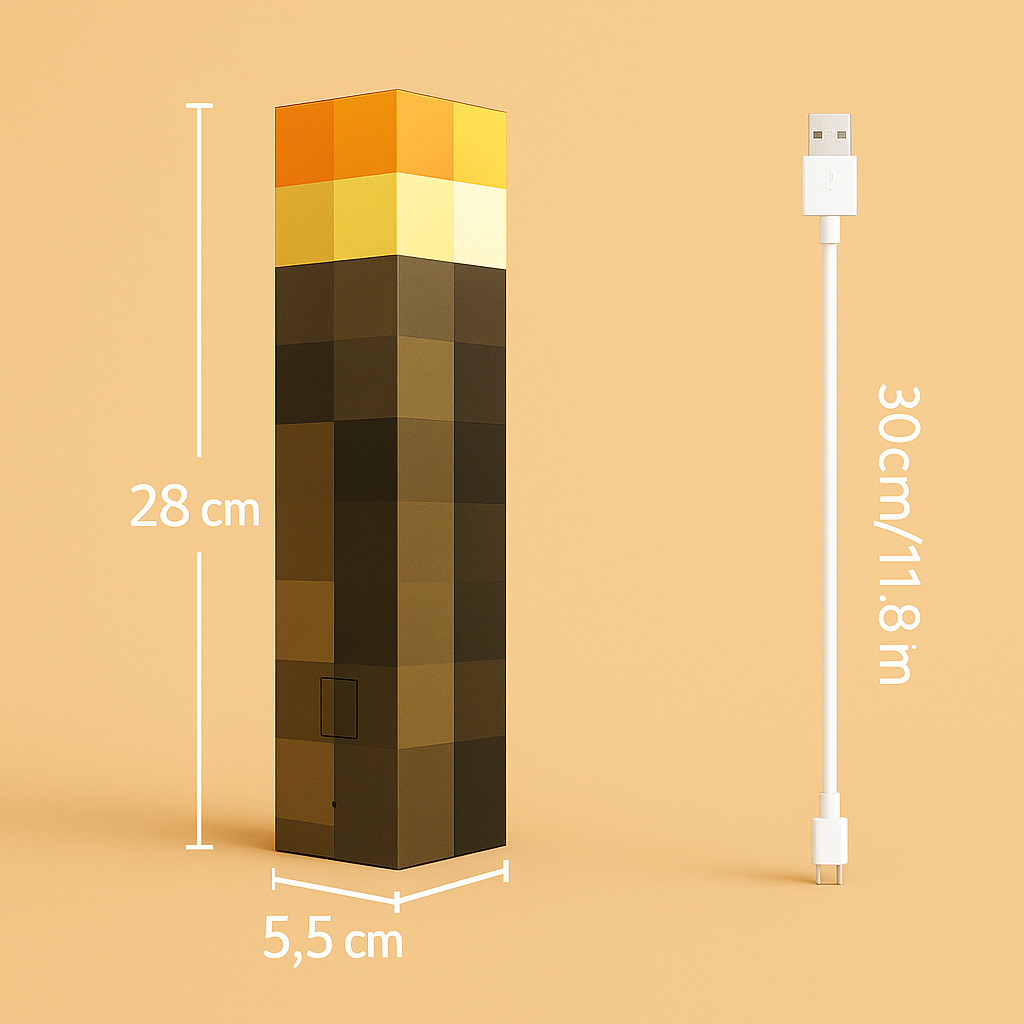 PixelTorch Avonturen Fakkel