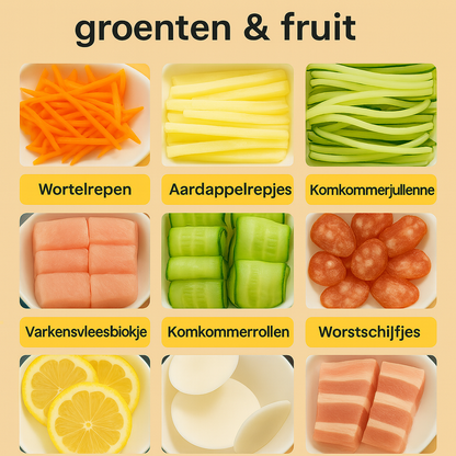 SwiftSlice™ – De slimme, veilige en snelle manier om groenten te snijden