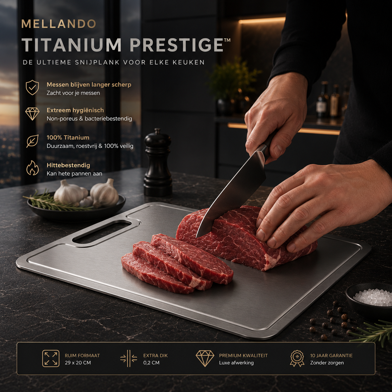 Mellando Titanium Prestige™ - Snijplank