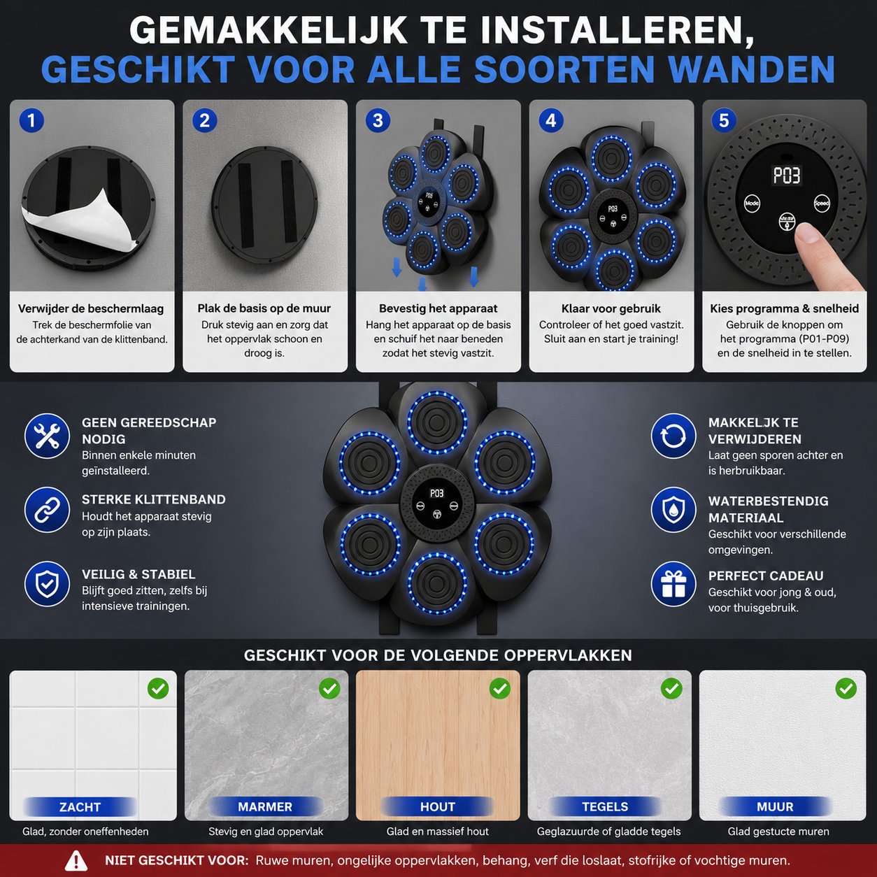 BoxPro™ Family Strike Pro-boksmachine voor het hele gezin
