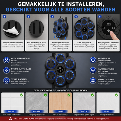 BoxPro™ Family Strike Pro-boksmachine voor het hele gezin