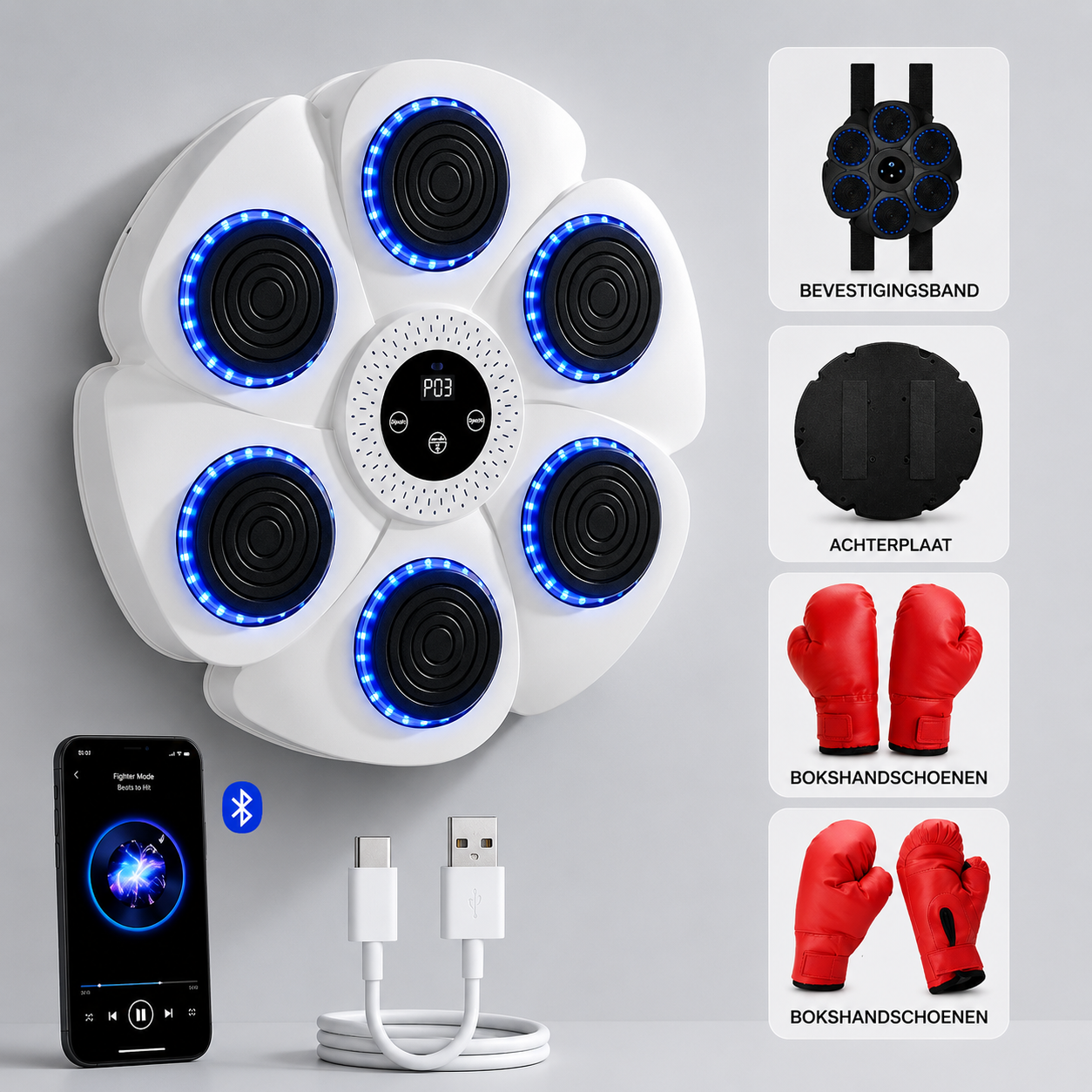 BoxPro™ Family Strike Pro-boksmachine voor het hele gezin