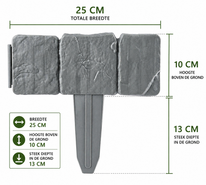 Gazonrand StoneEdge™ – Natuurlijk en duurzaam voor de tuin