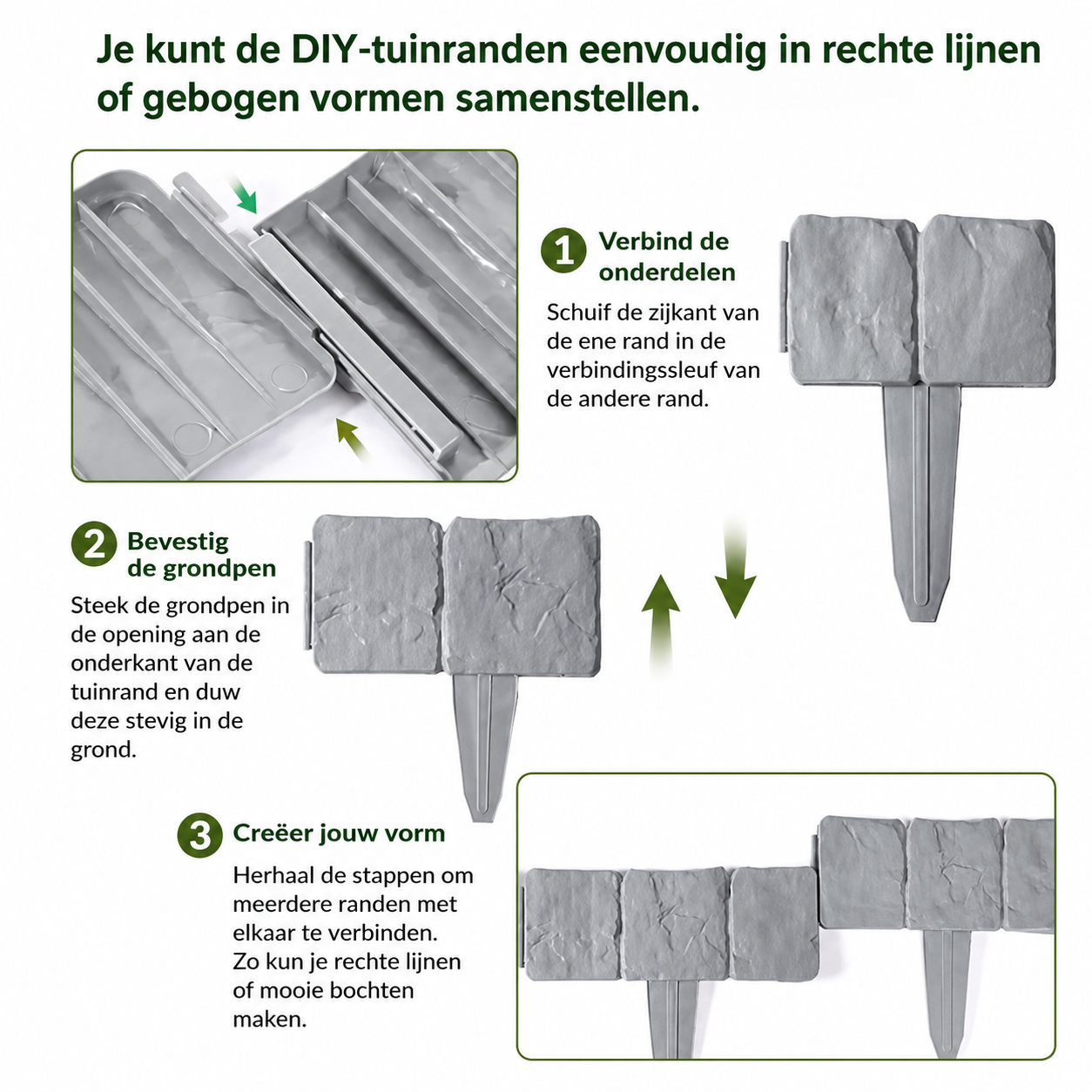 Gazonrand StoneEdge™ – Natuurlijk en duurzaam voor de tuin