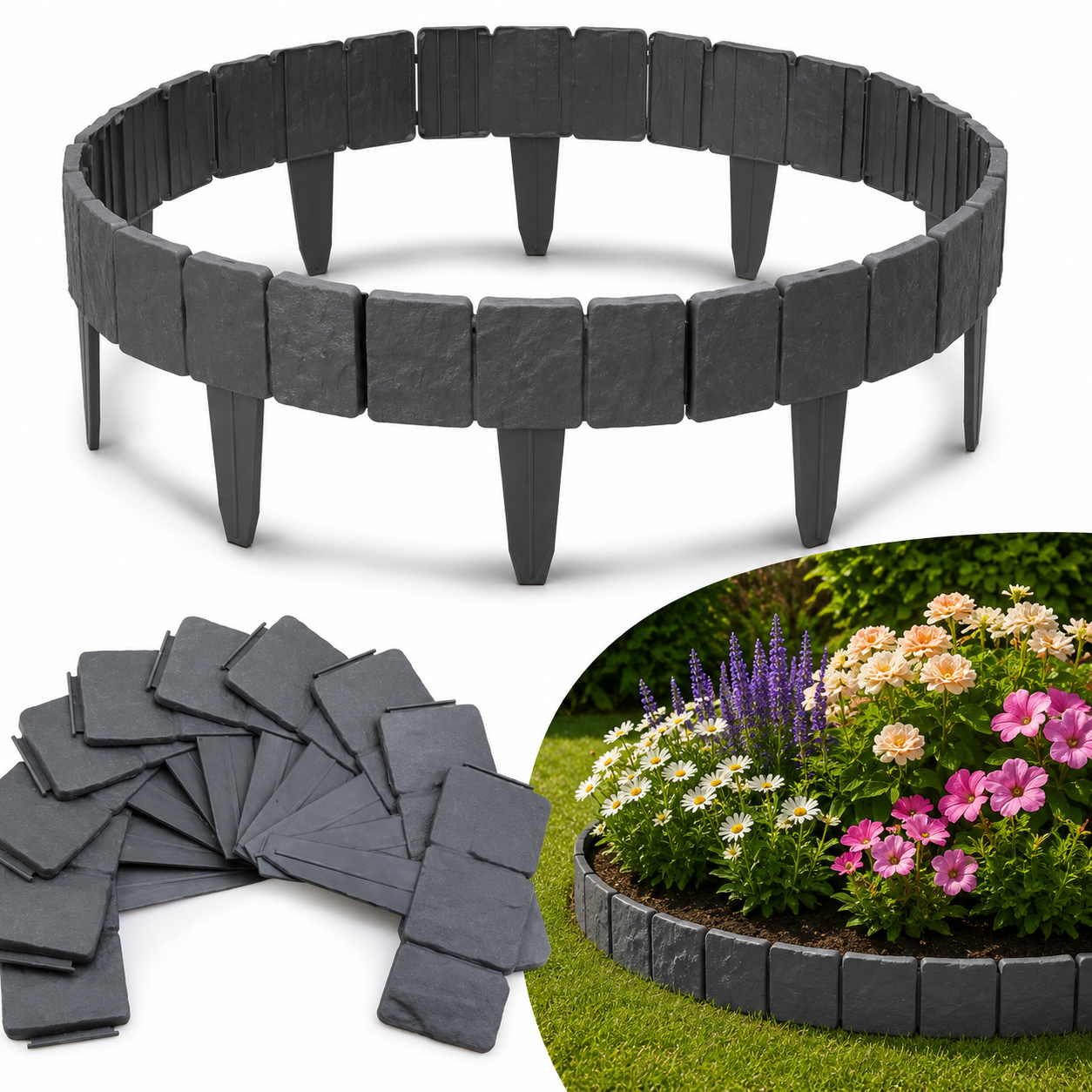 Gazonrand StoneEdge™ – Natuurlijk en duurzaam voor de tuin